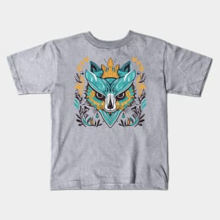 Illustration of a wolf mandala Kids T-Shirt